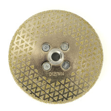 Алмазний диск гальванічний Steelring для різки та шліфування EPDC125 M14x125