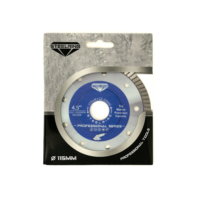 Супер тонкий пресований алмазний диск Steelring PROFESSIONAL HPTW 115х1.2 Супер тонкий пресований алмазний диск Steelring PROFESSIONAL HPTW 115х1.2
