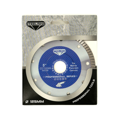 Супер тонкий пресований алмазний диск Steelring PROFESSIONAL HPTW 125х1.2 Супер тонкий пресований алмазний диск Steelring PROFESSIONAL HPTW 125х1.2