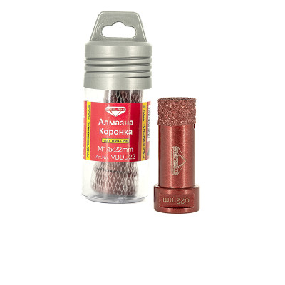 Алмазна коронка Steelring VBDD M14x22 Алмазна коронка Steelring VBDD M14x22
