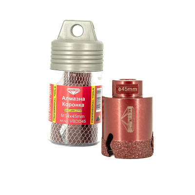 Алмазна коронка Steelring VBDD M14x45 Алмазна коронка Steelring VBDD M14x45